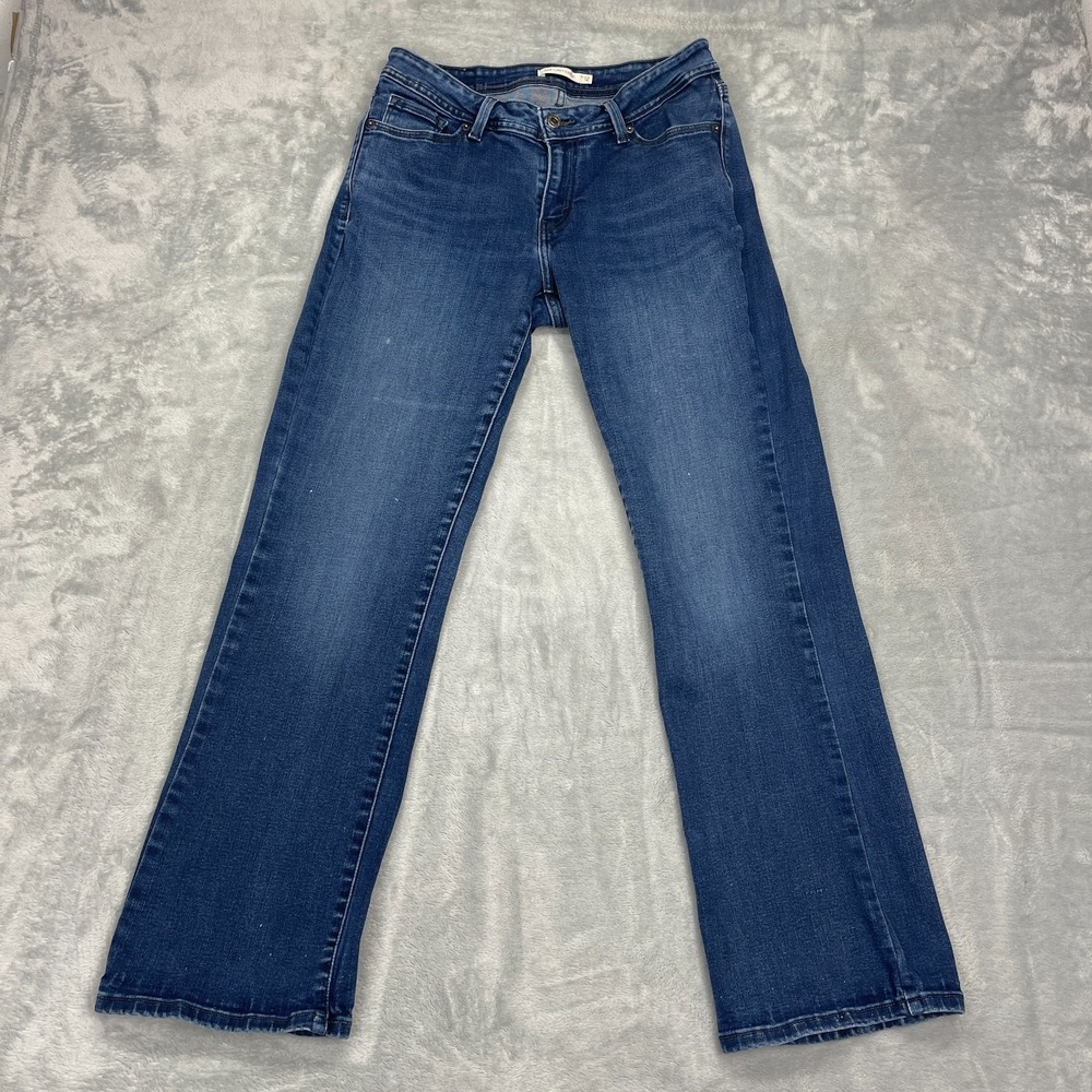 Levi's Jeans Womens 12 (30x30) Blue Denim Faded Stretch 529 Curvy Bootcut Leg